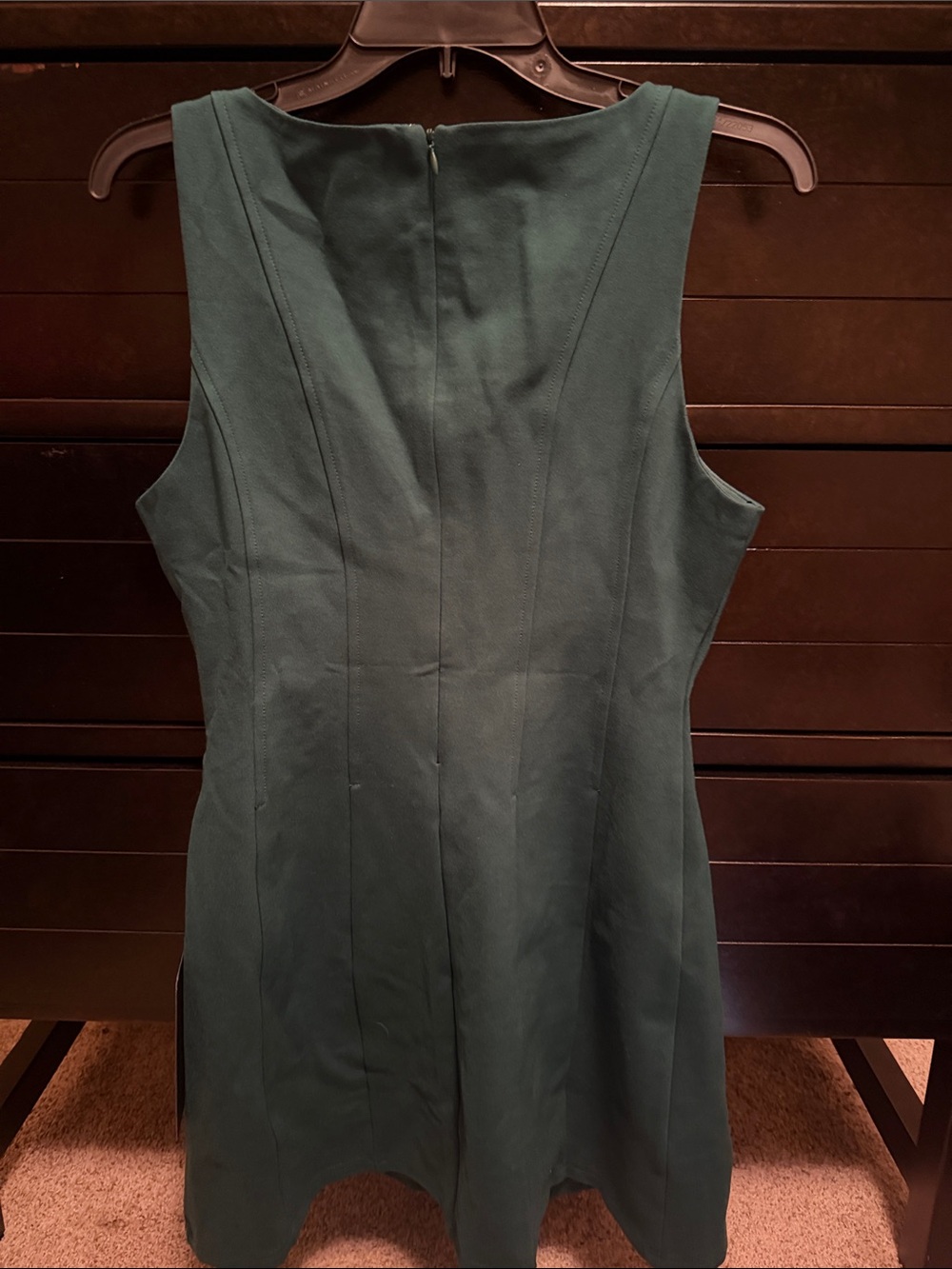 Lulu's Sleeveless Emerald Mini Sheath Dress - Picture 4 of 4